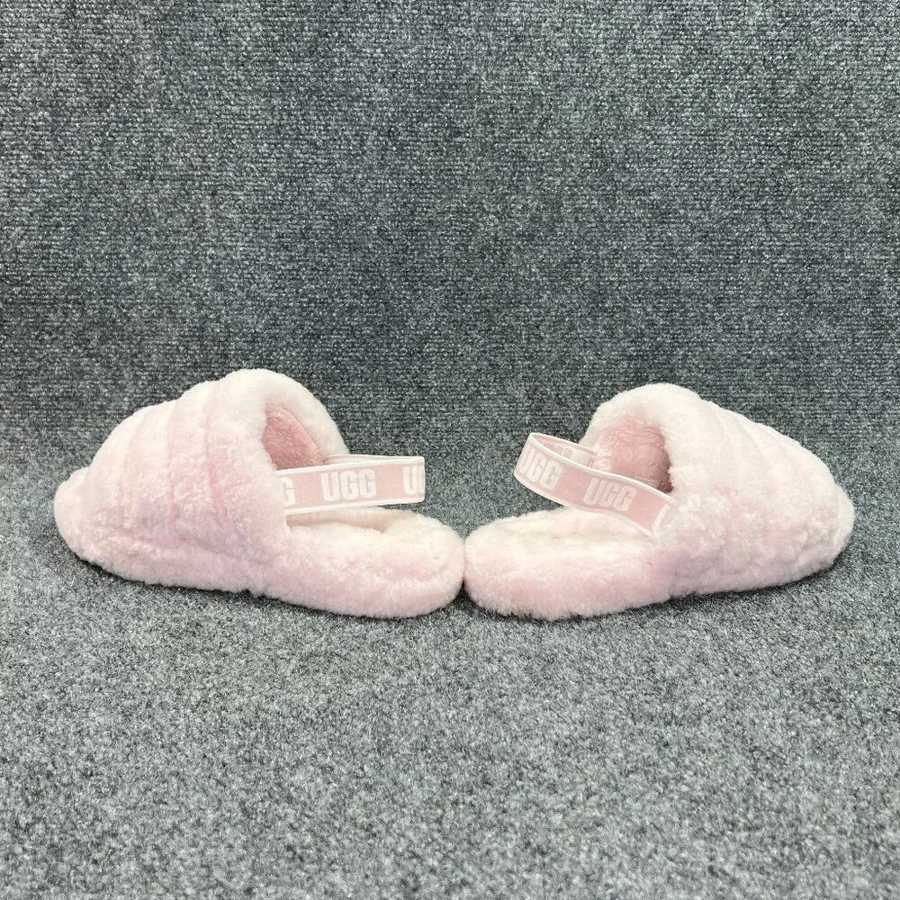 UGG Fluff Yeah Slide Sandals Girl's Size 6 Pink‎ Comfy Slipper Sandals